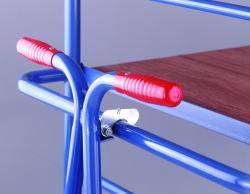 Heavy Duty Steel Shelf Trucks Warehouse Ladder