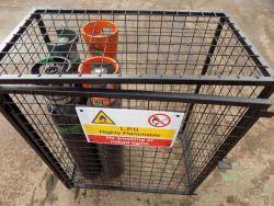 Calor Gas Storage Cage Warehouse Ladder